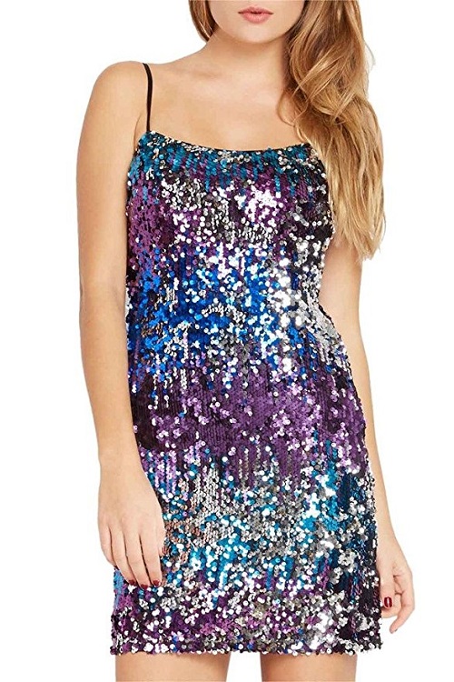 Sequin Strappy Party Dress